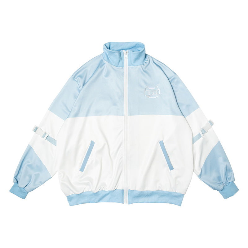 ACDC RAG 도트 캣 저지 재킷 · WHITE/P.BLUE · ONE SIZE