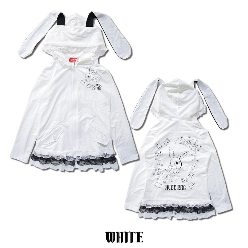 ACDC RAG 래빗 후디 · WHITE · ONE SIZE