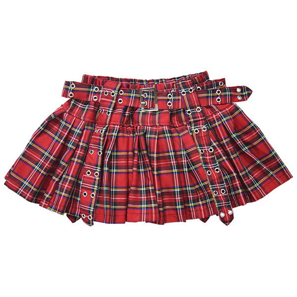 ACDC RAG 플리츠 팬츠 스커트 · RED TARTAN · ONE SIZE