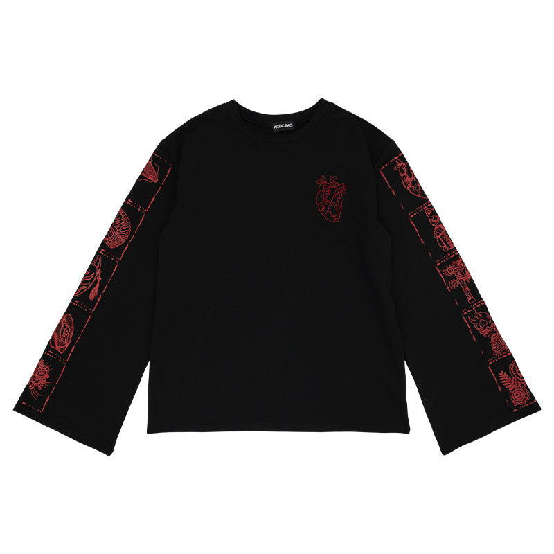 ACDC RAG 가라쿠타 긴팔 티셔츠 · BLACK/RED · ONE SIZE