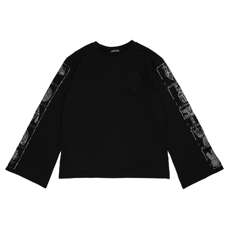 ACDC RAG 가라쿠타 긴팔 티셔츠 · BLACK/GRAY · ONE SIZE