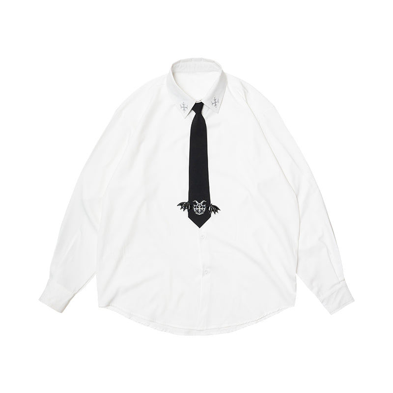 ACDC RAG 뱀파이어 빅 셔츠 · WHITE · ONE SIZE
